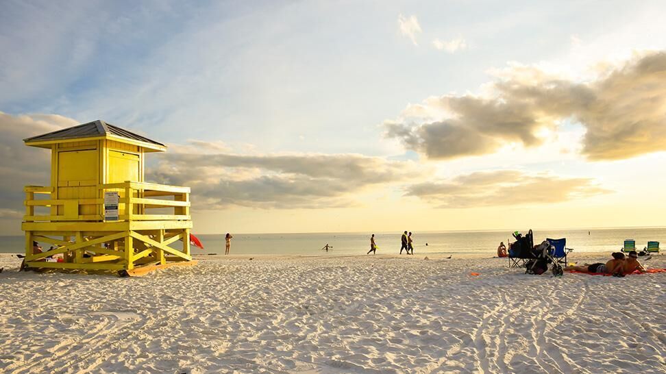 Most family-friendly beach: Siesta Key Beach in Sarasota